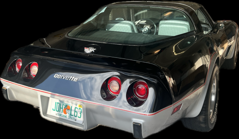 1978 BLACK / SILVER Chevy Corvette T-Top