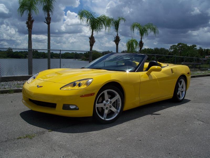 2005 **Velocity Yellow** Chevy Corvette Convertible