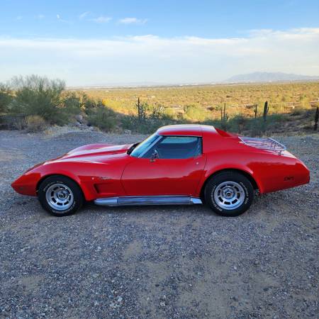 1976 Red Chevy Corvette T-Top