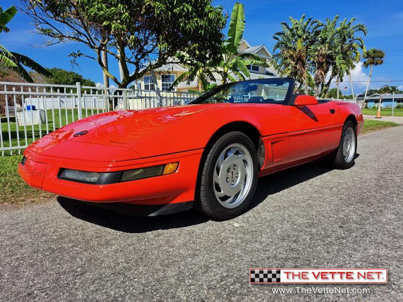 Red 1995 Corvette Convertible id:89576