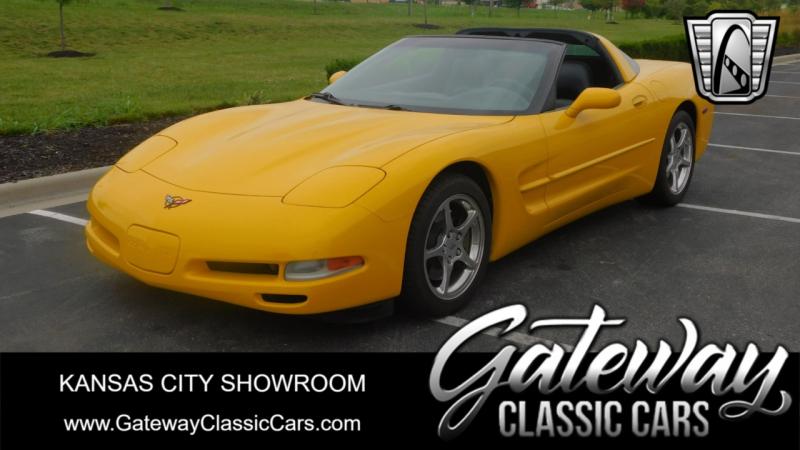 2002 Yellow Chevy Corvette Coupe