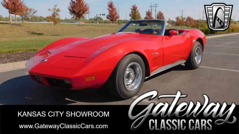 1974 Red Chevy Corvette Convertible