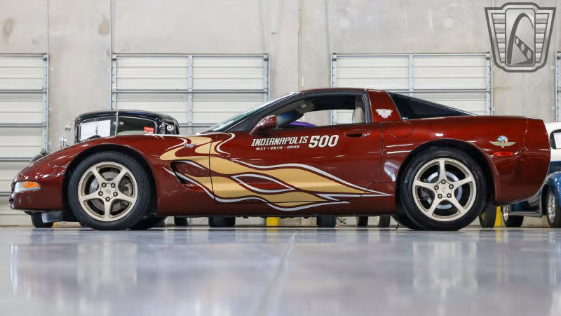 2003 Maroon Chevy Corvette Coupe