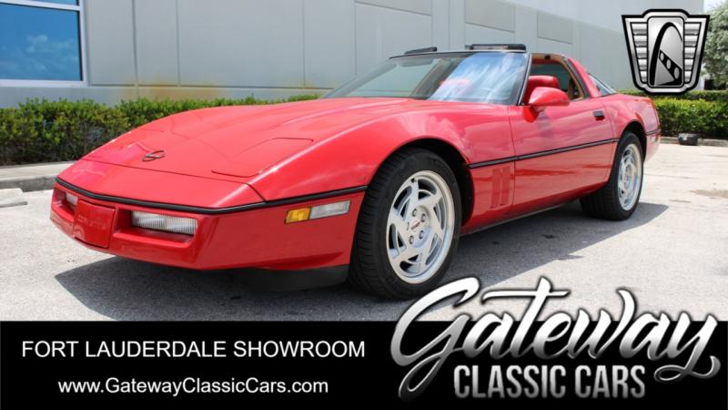 1990 Red Chevy Corvette T-Top