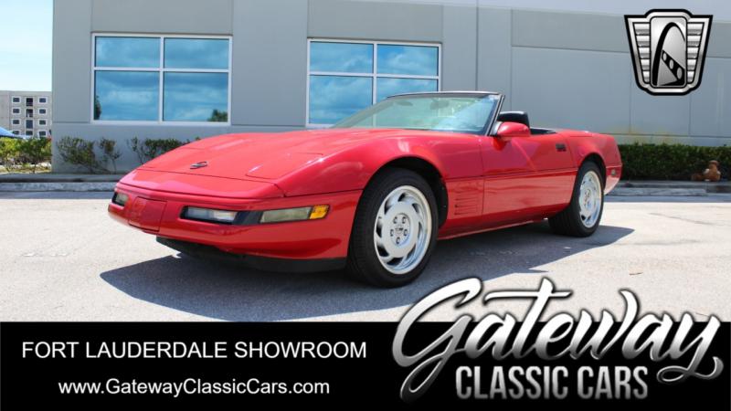 1992 Red Chevy Corvette Convertible