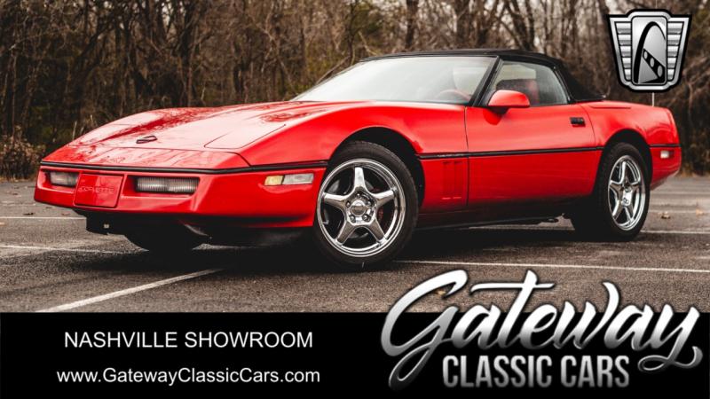 1989 Red Chevy Corvette Convertible