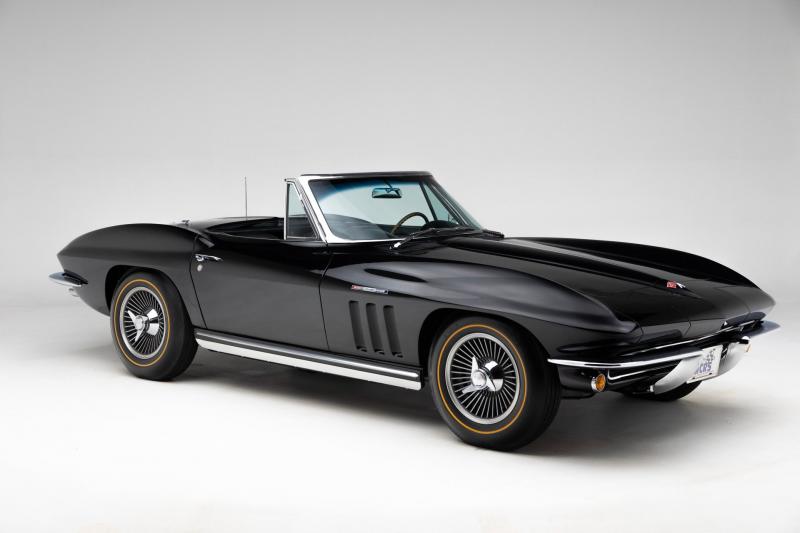 Tuxedo Black 1965 Corvette Convertible id:91330