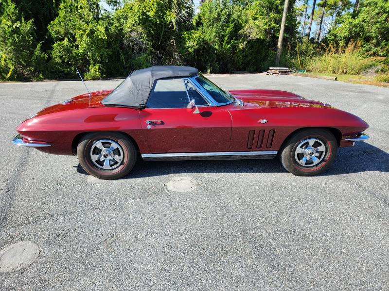 1966 milano maroon Chevy Corvette Convertible