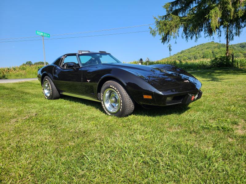 1977 Black Chevy Corvette T-Top