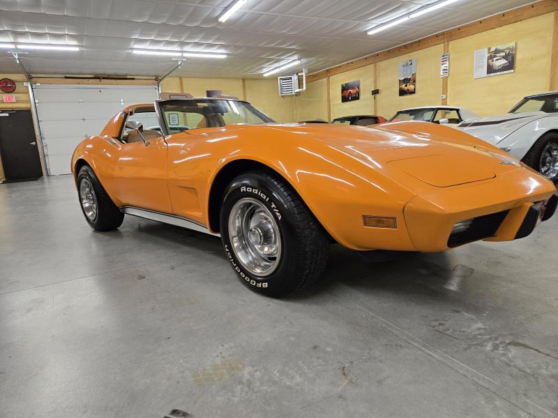 1977 Orange Chevy Corvette T-Top