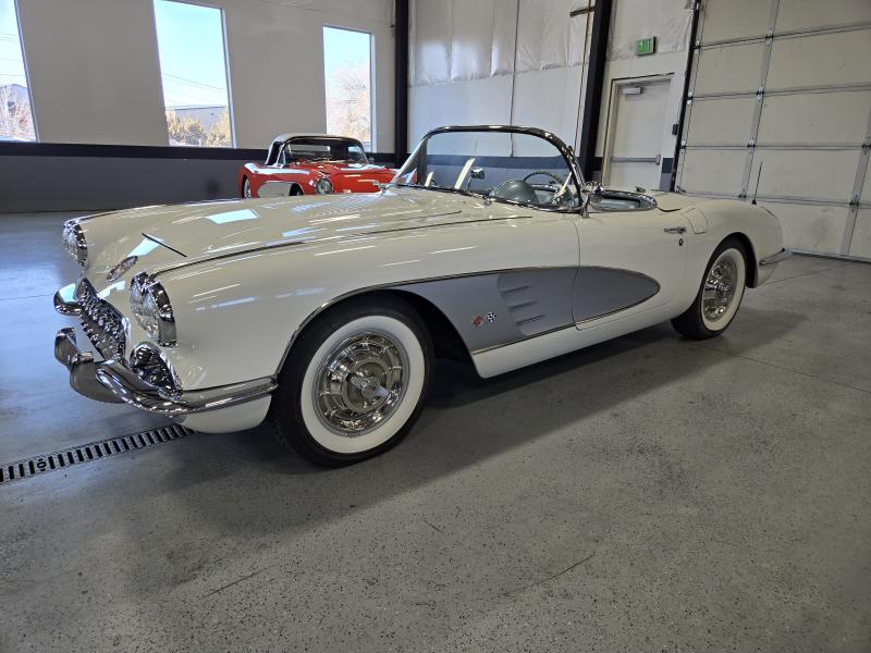 1958 Snowcrest White Chevy Corvette Convertible