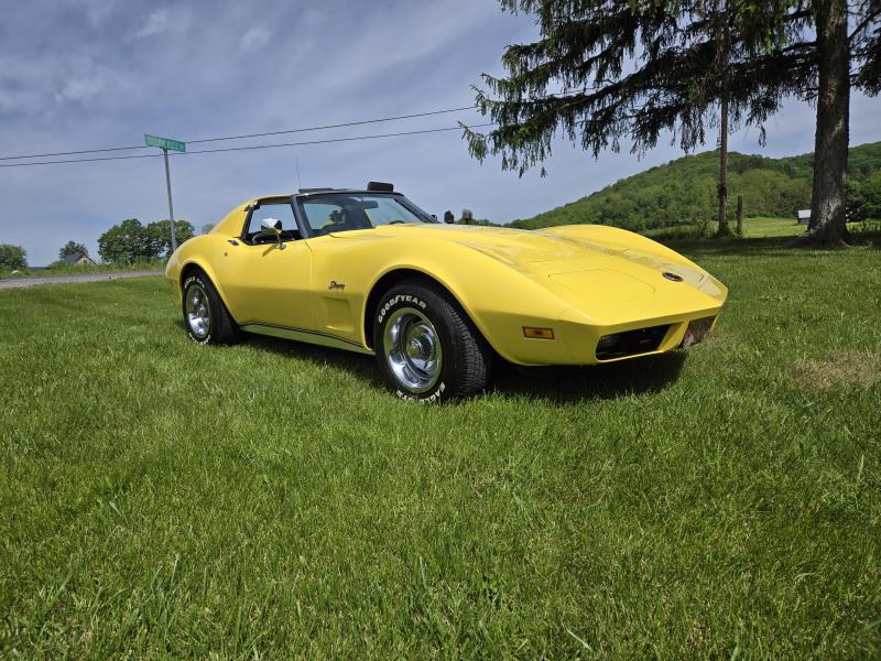 1974 Yellow Chevy Corvette T-Top