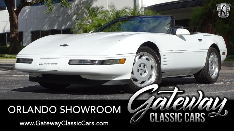 White 1992 Corvette Convertible id:89514