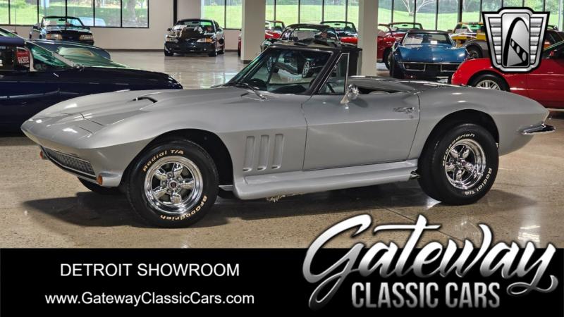 1966 Silver Chevy Corvette Convertible