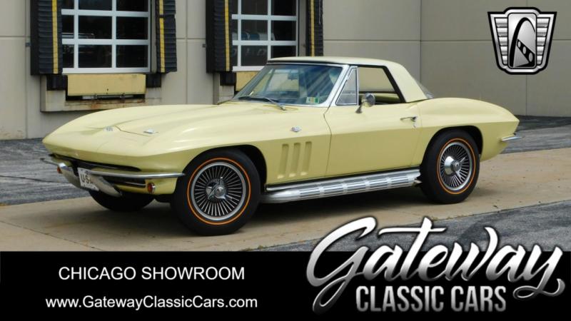 Yellow 1966 Corvette Convertible id:91378