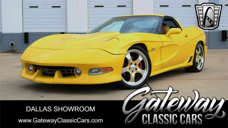 2002 Yellow Chevy Corvette Coupe