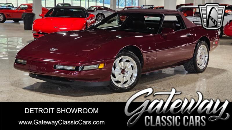 1993 Burgundy Metallic Chevy Corvette Convertible