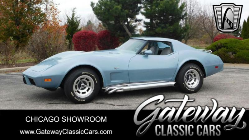 1977 Blue Irid 26 Chevy Corvette Convertible