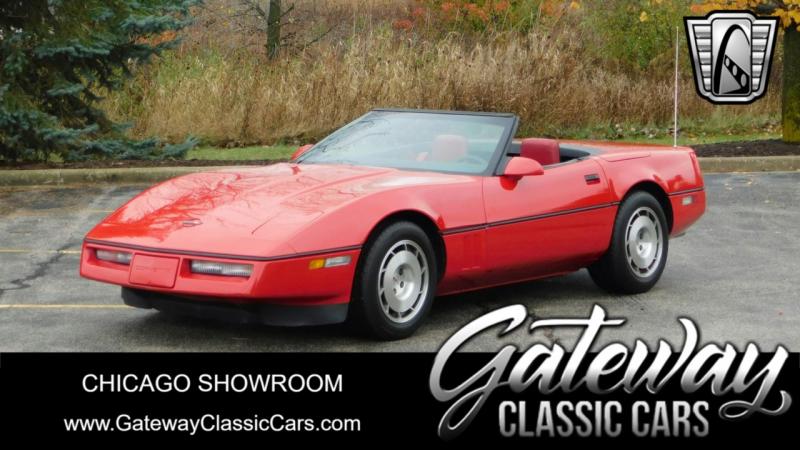 1986 Red Chevy Corvette Convertible