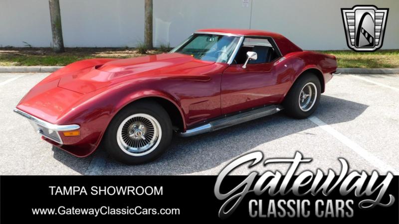 1971 Med Garnet Metallic Chevy Corvette T-Top