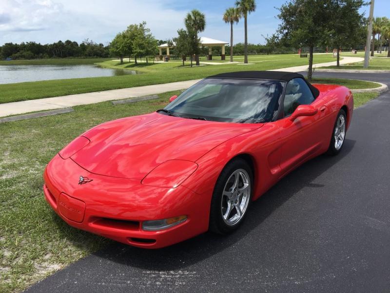 RED 2001 Corvette Convertible id:90074