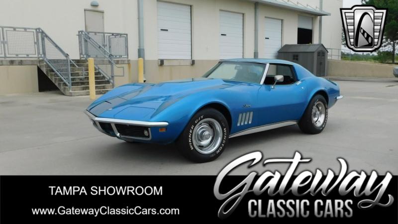 1969 Blue Chevy Corvette T-Top