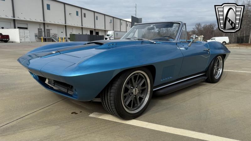 1967 Blue Chevy Corvette Convertible