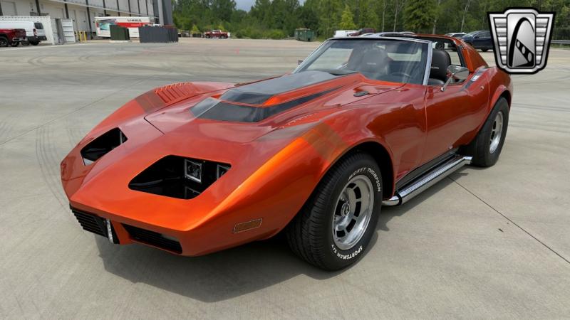1976 Orange Chevy Corvette T-Top