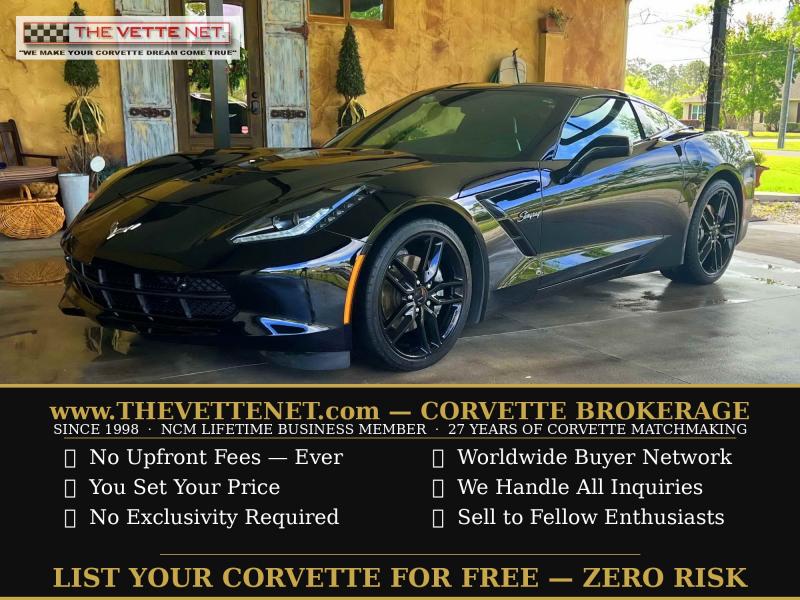 2019 Black Chevy Corvette Coupe