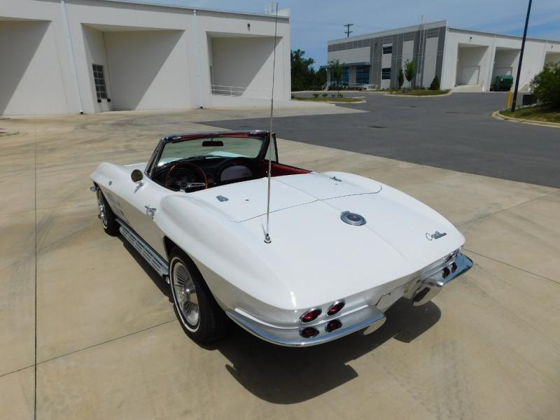 1964 White Chevy Corvette Convertible