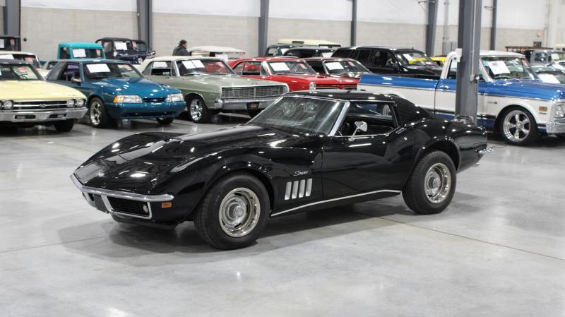 1969 Black Chevy Corvette Convertible