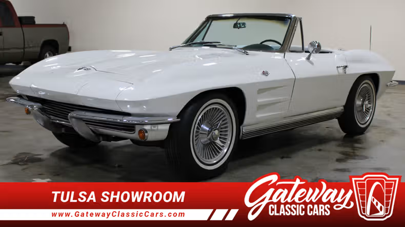 1964 White Chevy Corvette Convertible 1964 White Chevy Corvette Convertible