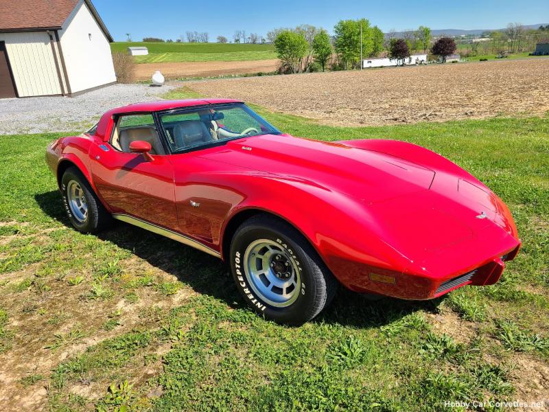 1979 Red Chevy Corvette T-Top