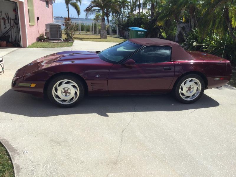 Ruby Red 1993 Corvette Convertible id:89542