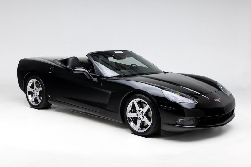BLACK 2008 Corvette Convertible id:89830