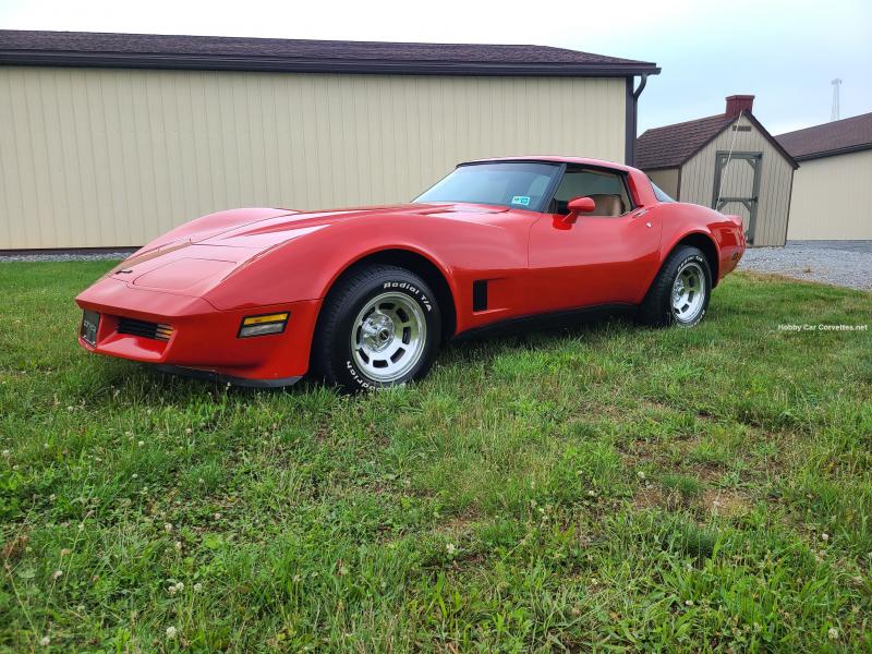 1981 Red Chevy Corvette T-Top