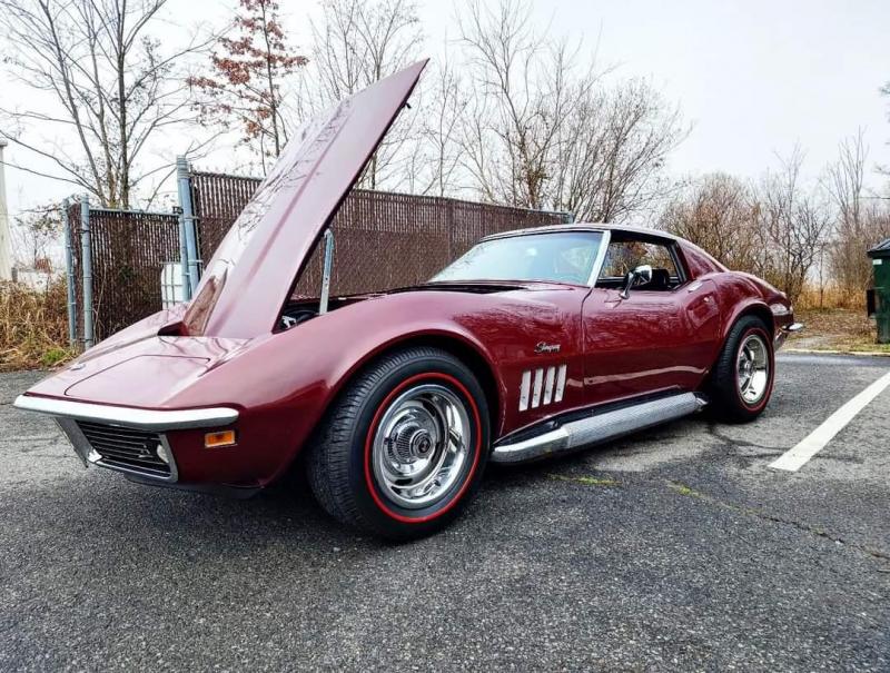 Burgundy 1969 Corvette T-Top id:89949