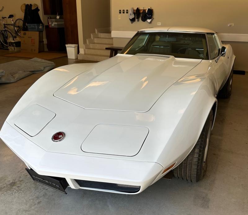 Classic White 1974 Corvette T-Top id:90101