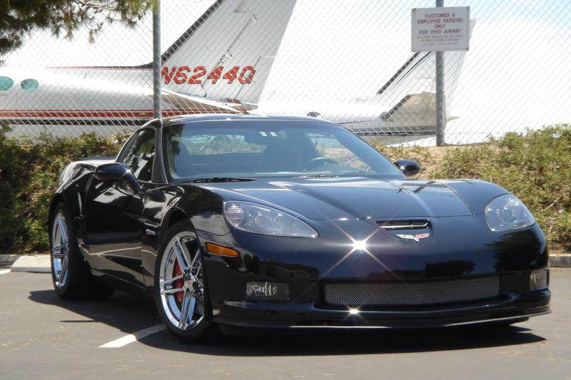 Black 2008 Corvette Coupe id:90098
