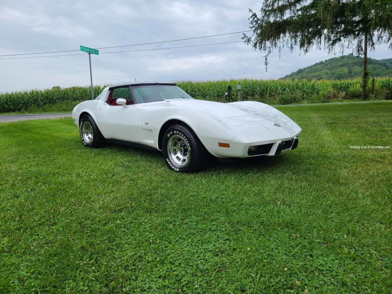 White 1978 Corvette T-Top id:90138