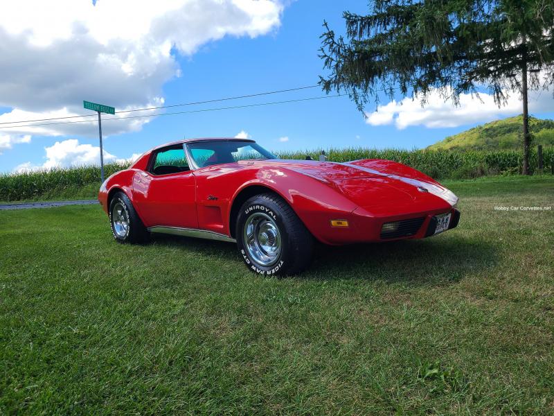 1975 Red Chevy Corvette T-Top