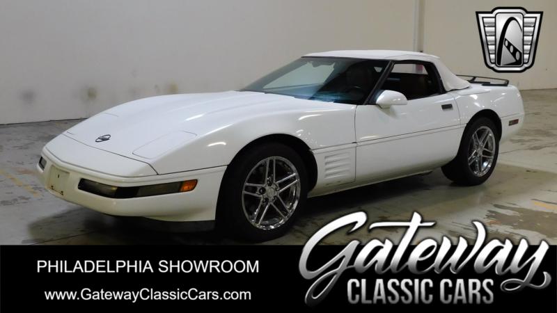 WHITE 1993 Corvette Convertible id:90229