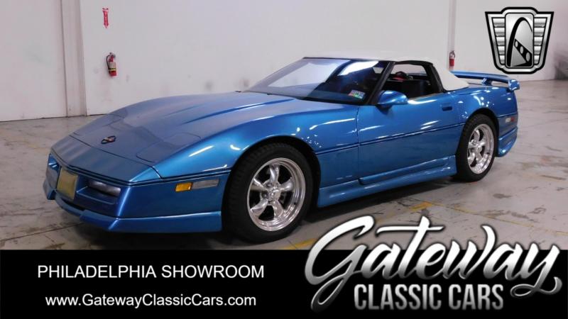 BLUE 1988 Corvette Convertible id:90233