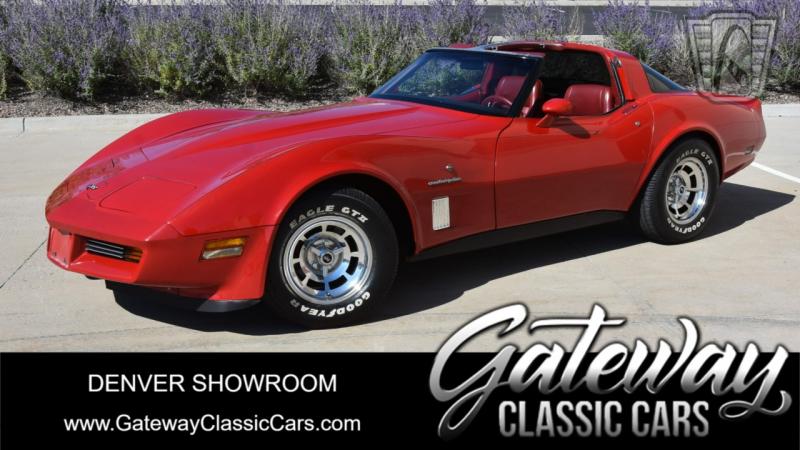 1982 Red Chevy Corvette T-Top