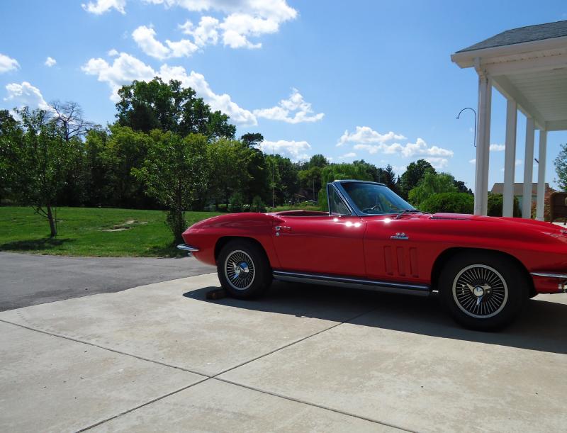 1965 Red Chevy Corvette Convertible
