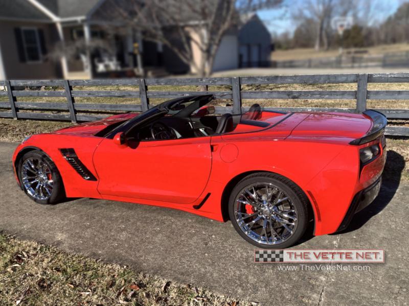 2016 Torch Red Chevy Corvette Convertible