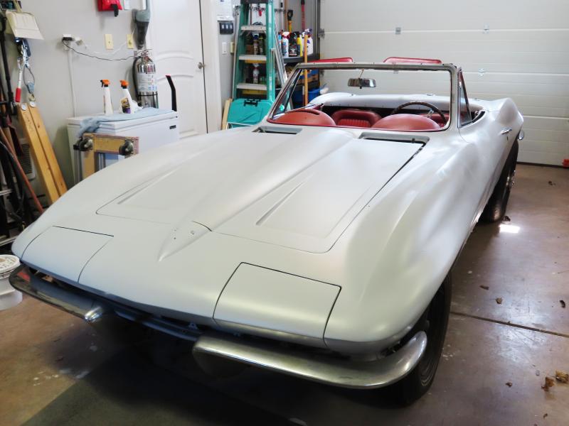 1964 White Chevy Corvette Convertible