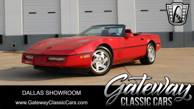 1990 Red Chevy Corvette Convertible