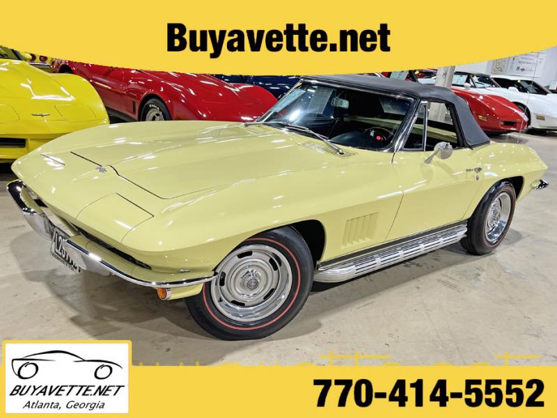 1967 Sunfire Yellow Chevy Corvette Convertible
