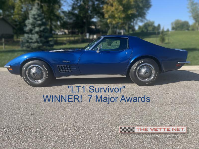 1972 Targa Blue Chevy Corvette T-Top